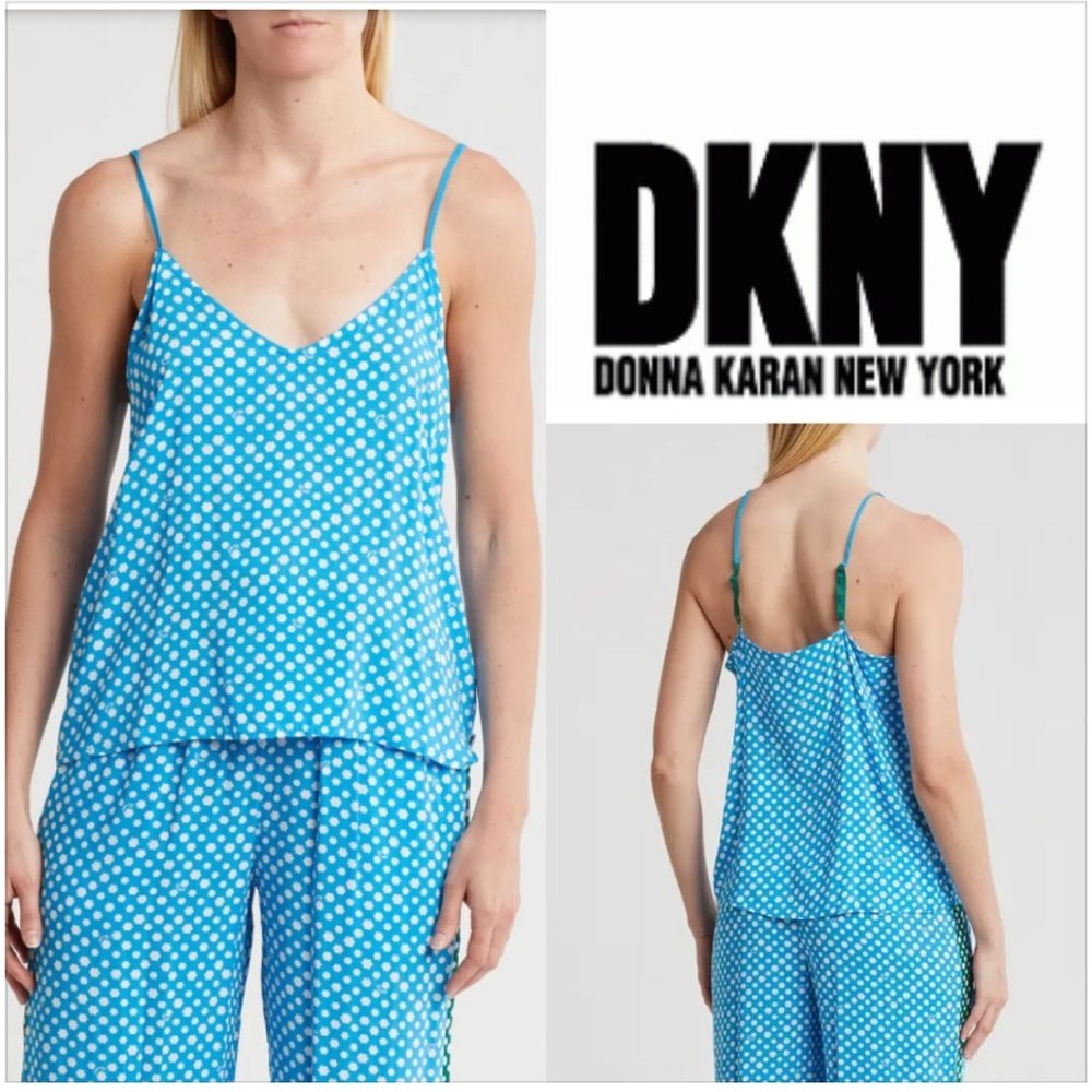 DKNY Colorblock Print Pajama Top. Size L